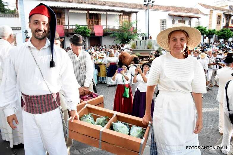 Juan Antonio Peña, ayer en la romería de Teror (Foto Antonio Alí)